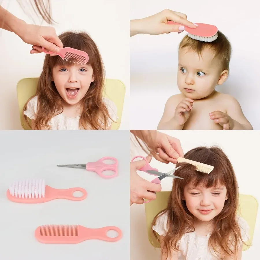 21가지 기능을 갖춘 아기용 전동 손톱깎이 세트 (유아용 빗, 손질 도구 포함) 신생아 및 유아 건강 관리 키트