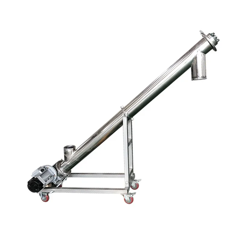 

Plastic granule hoist, spiral conveyor 304 stainless steel granule feeder