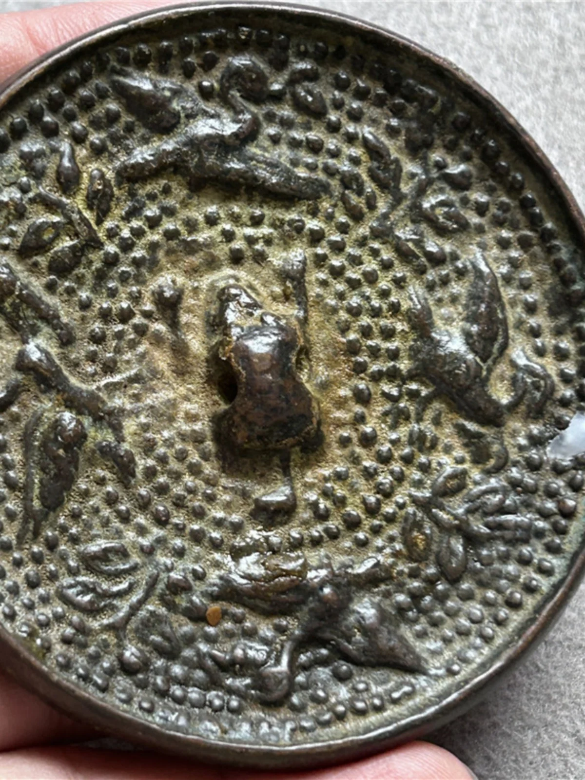 Bronze Mirror: Tang Dynasty, Han Bronze Mirror, Exquisite and Mellow (Four Divine Beasts)