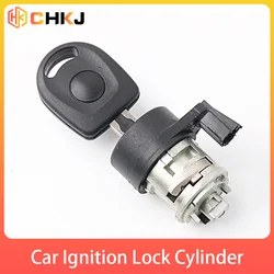 CHKJ Car Ignition Switch Lock Barrel Cylinder For VW Passat B5 Bora Polo for Magotan Set Replacement Ignition Lock Cylinder