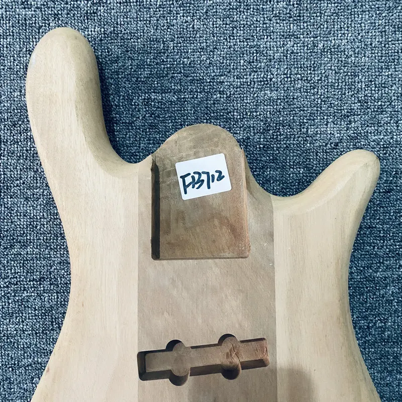 FB712 Wood Cracks Unfinished Electric Bass Body Active Pickups for 5 or 6 String Bass Replace Damages Guitar DIY Parts