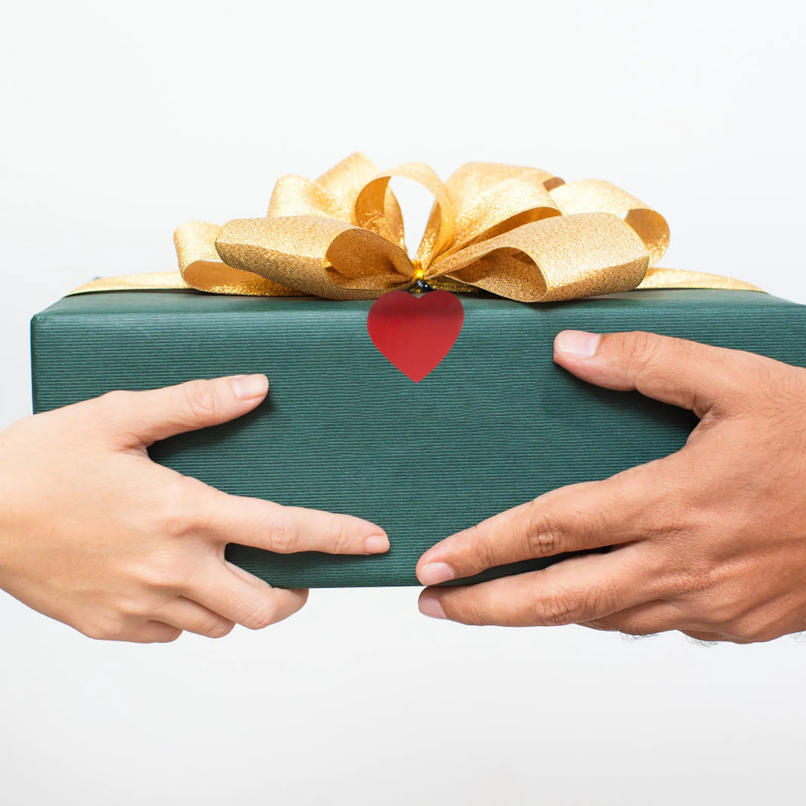 

Red Heart Stickers Roll Decorative Heart Sealing Labels for Envelopes Mailers Party Favors Snack Bags DIY Cards