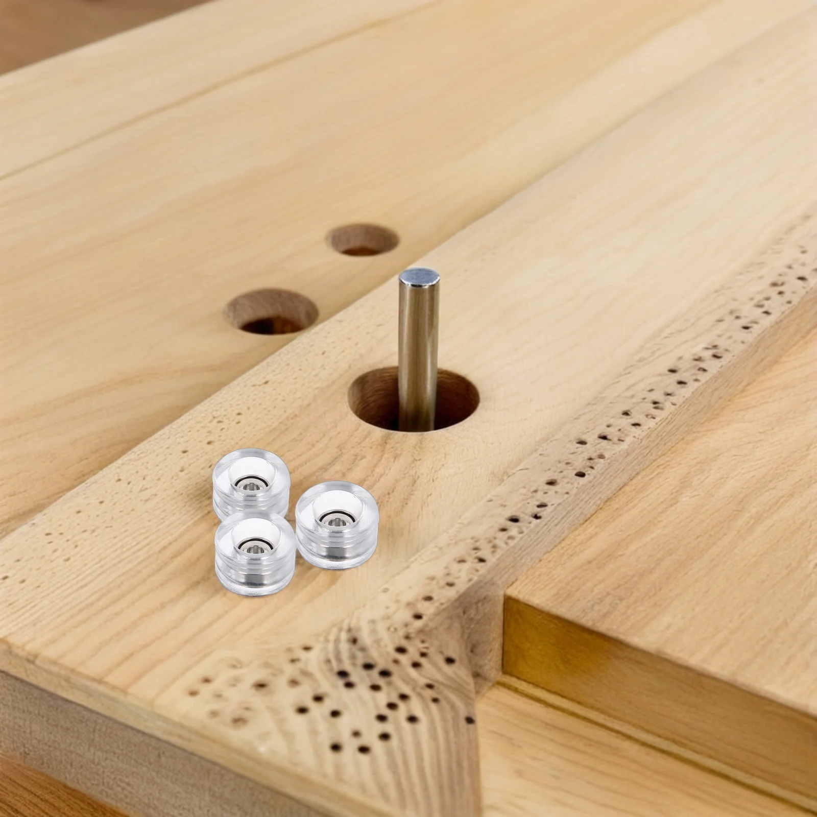 Rodas de substituição para skate de dedo, 4 unidades, com rolamentos de alta velocidade para truques, configuração leve e resistente, controle aprimorado ao ar livre