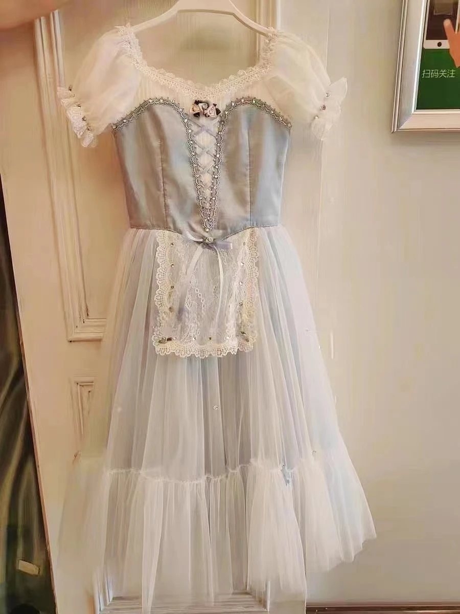 

Gbelia Giselle ballet dress adult children professional custom tutu tulle dress performance competition dress