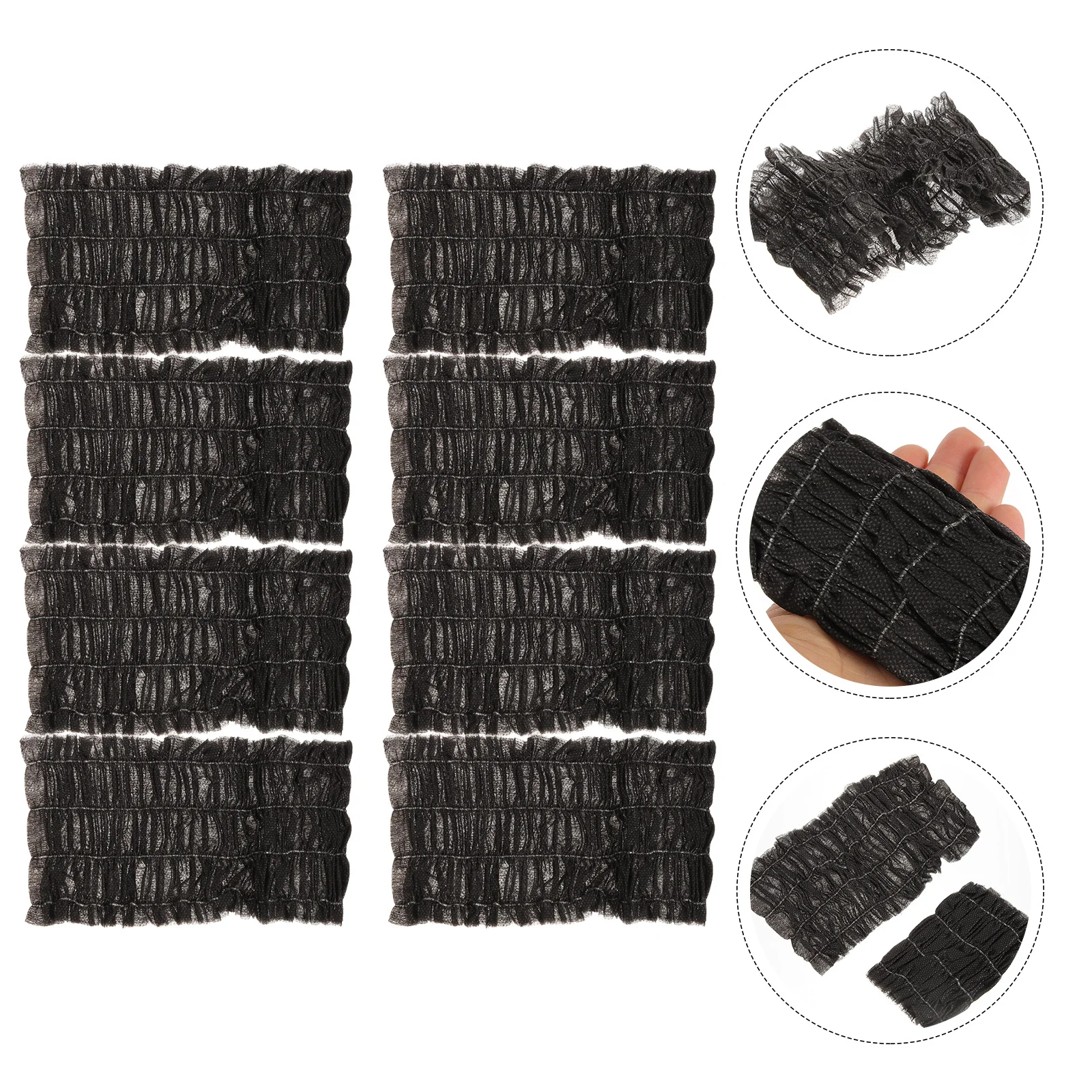 100 ชิ้นทิ้งผม Tie Skin Care Headbands ริบบิ้นสปา Facial สําหรับผู้หญิงล้างหน้า Wraps นุ่ม