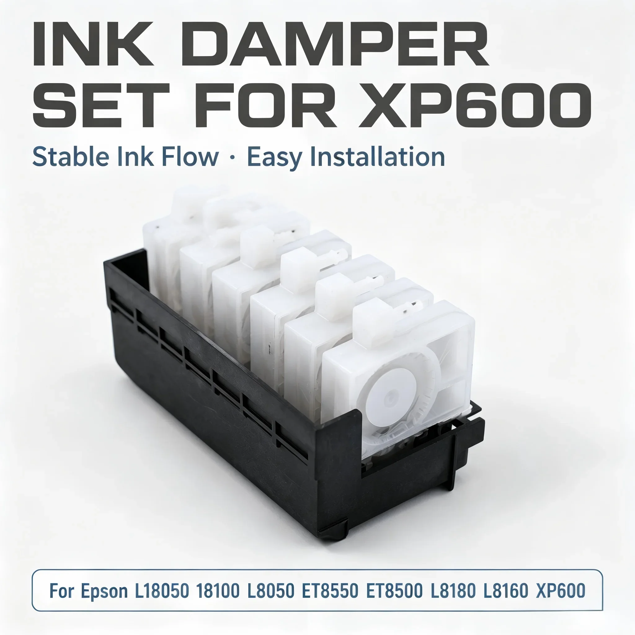 XP600 Printhead Adapter Manifold with Custom Ink Damper for Epson L18050 L8050 ET8550 ET8500 L8180 L8160 DTF Printing Accessorie