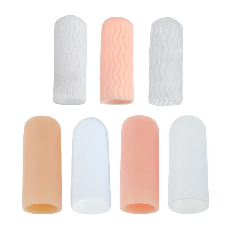 

5pcs Silicone Gel Tubes Finger Little Toe Protector Corn Blister Protect Pain Relief Sleeve Cover Toe Separators Foot Care Tool