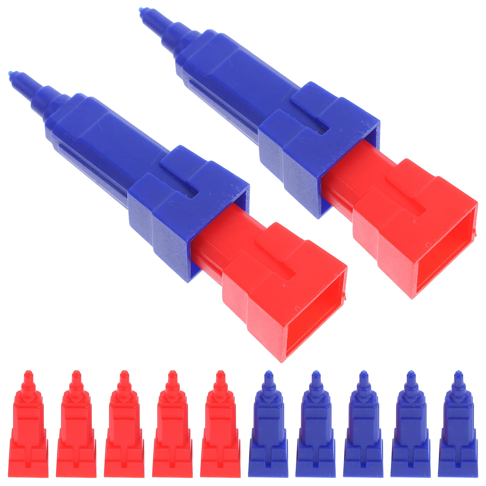 40 قطعة من ملحقات ألعاب الشطرنج على شكل بناء للأطفال، قطع ألعاب بديلة بألوان زاهية، تصميم صغير مدمج