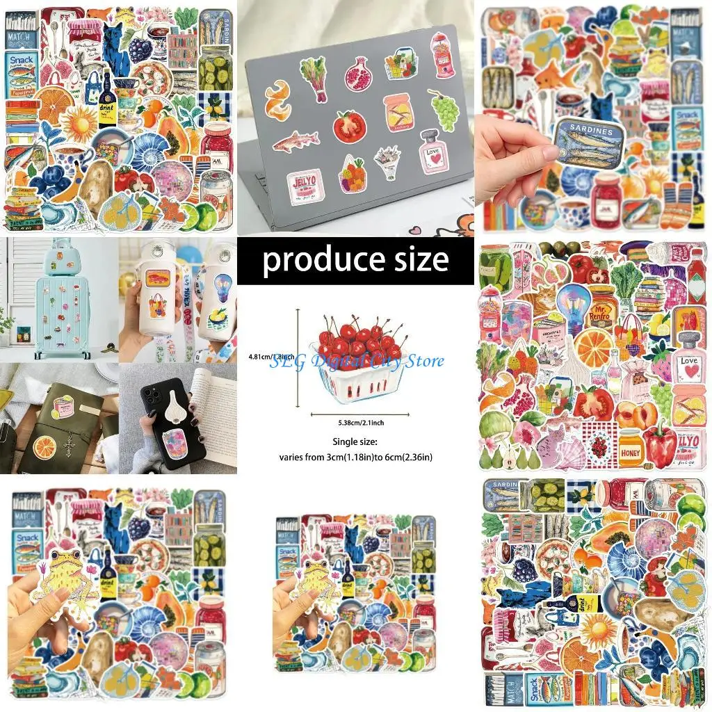 

U75B Pack of 50 Mediterranean Graffiti Stickers Waterproof PVC Decals for Laptops Guitars Luggage DIY Art Decorative