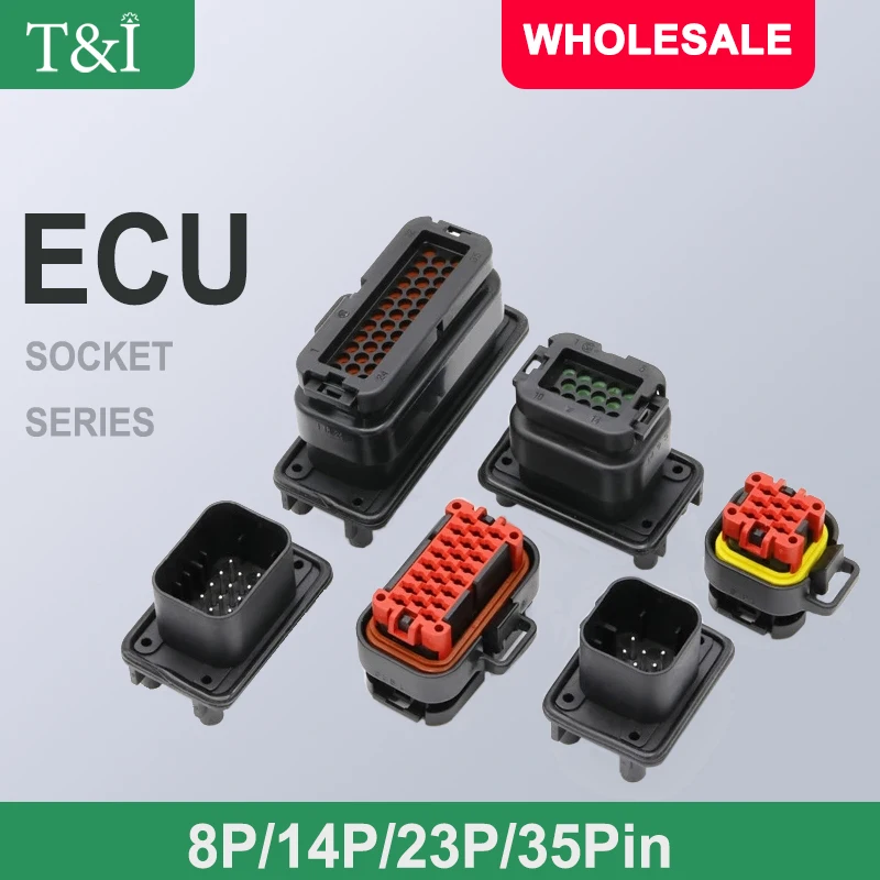 

5/10/50Pcs Car ECU Controller Plug 8 14 23 35Pin Female Sealed Waterproof Connector with terminal 770680-1 776273-1 776164-1