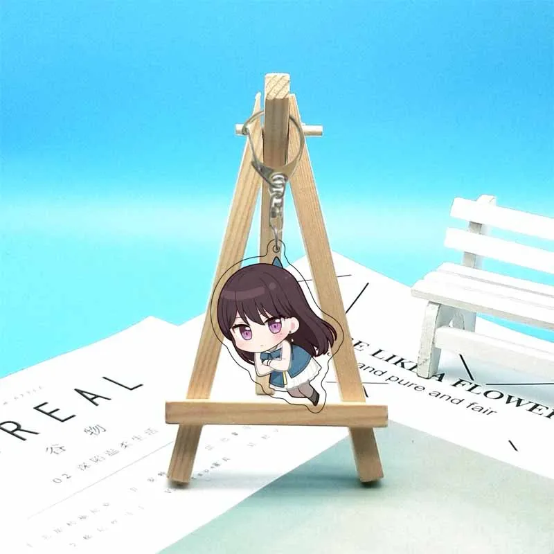 Anime BanG Dream Acrylic Keychain Cartoon Figure Toyama Kasumi Hanazono Tae Ushigome Rimi Pendant Keyring  For Girls Gift 6cm