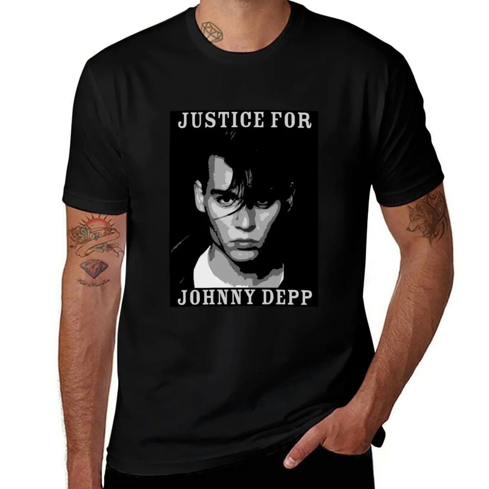 

Justice For Johnny Depp T-Shirt t shirt man casual man graphic t shirt