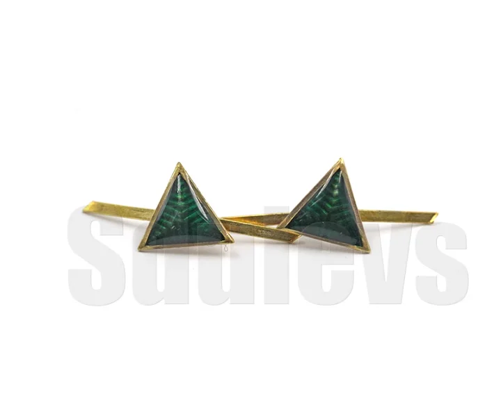 WWII Soviet M41 Dark Green Badge Symbol - Sergeant