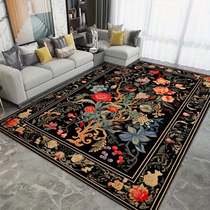 2D Koi Fish Pond Carpet Living Room Large Rug Stone Pool Bedroom Decor Creative Area Rugs Sofa Floor Mat Lounge New