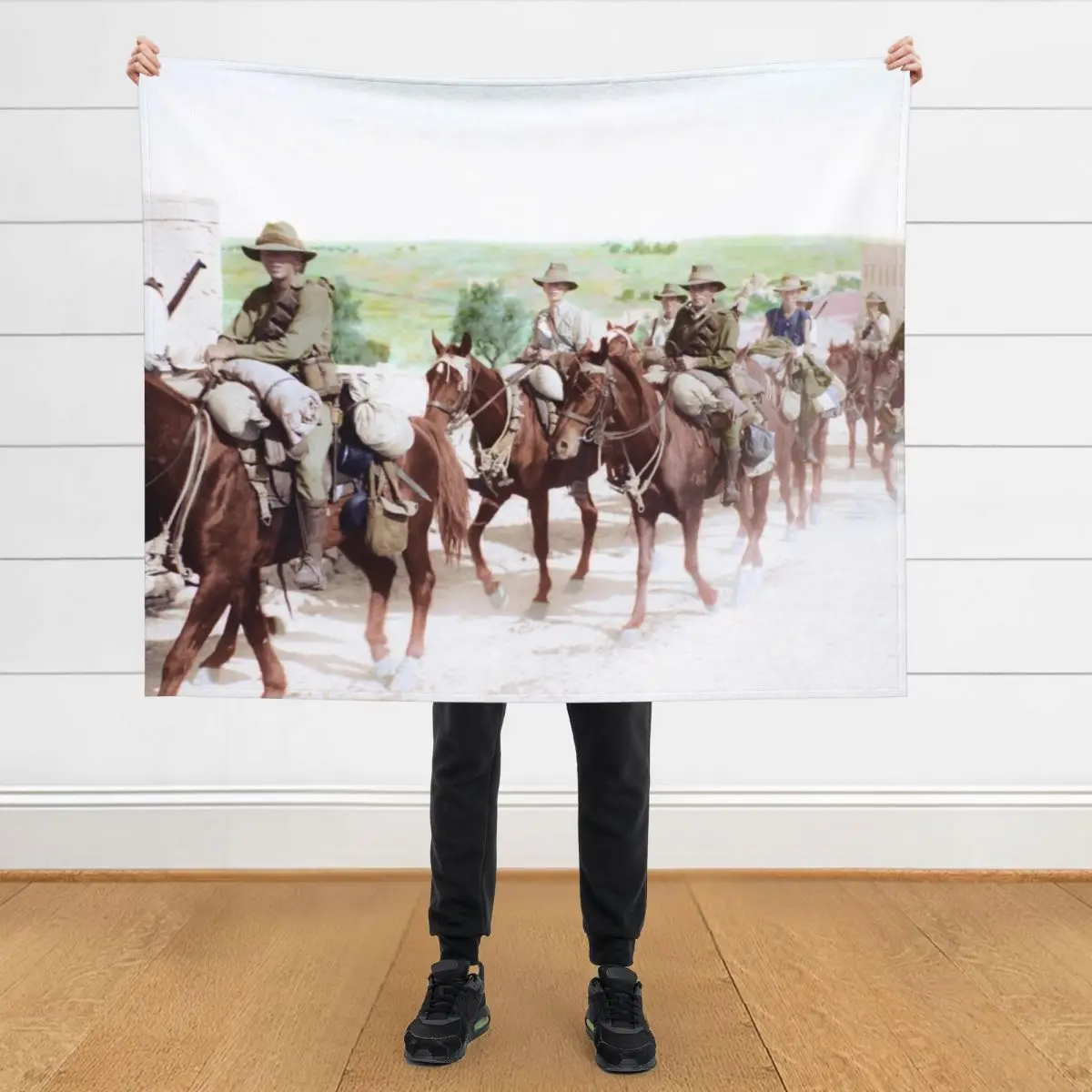 

Australian Light Horse, 1918 Throw Blanket For Sofa Thin warm for winter Sofas blankets and throws Blankets
