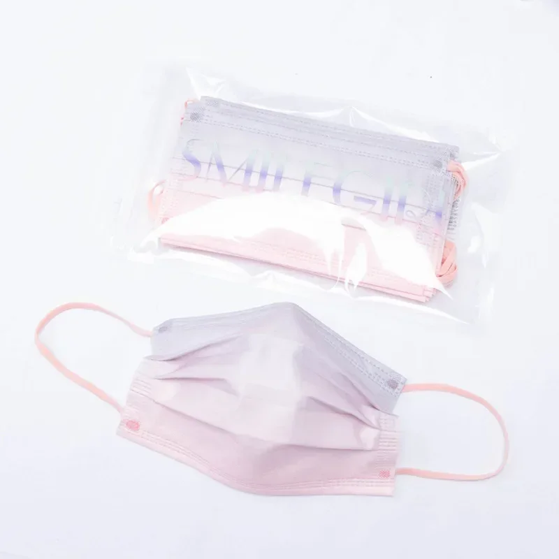 Adult Disposable Non-woven 3-layer Anti Dust Breathable Mask with Elastic Earband Black Face Mask 10PCS