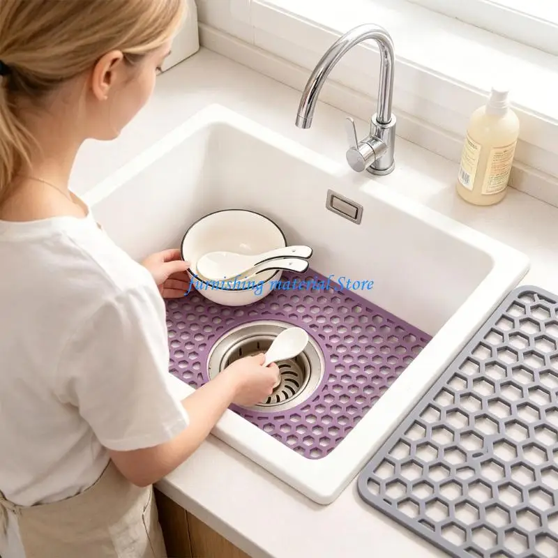 

Y5GD 2 Pack Strong Kitchen Sink Mats With Ventilation Pattern To Prevent Liquid amassment And Guard Counter crests