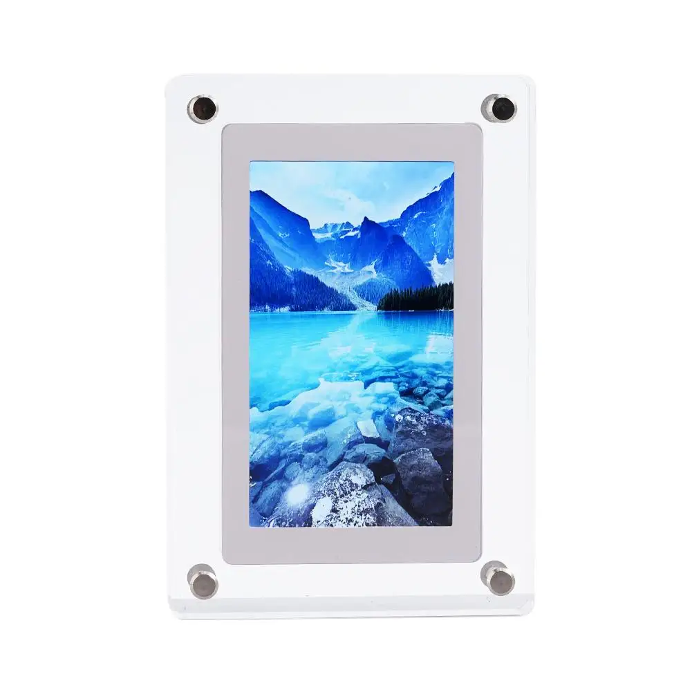 5 Inch HD Digital Photo Frame Acrylic Picture Motion IPS Speaker Memory Video Inside Button Screen Player 4GB Frame Image J1G9