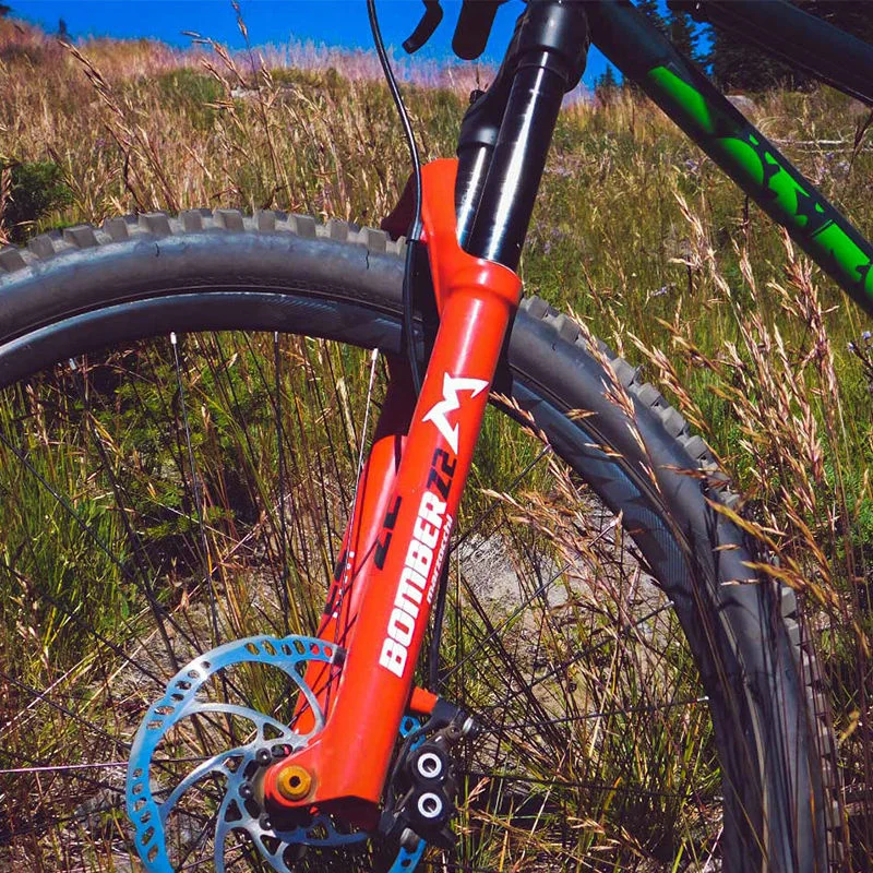 Bike Fork Sticker 2D Flat Vinyl Decal Waterproof Road MTB Racing Frame Protector Colorful Cycling Decor