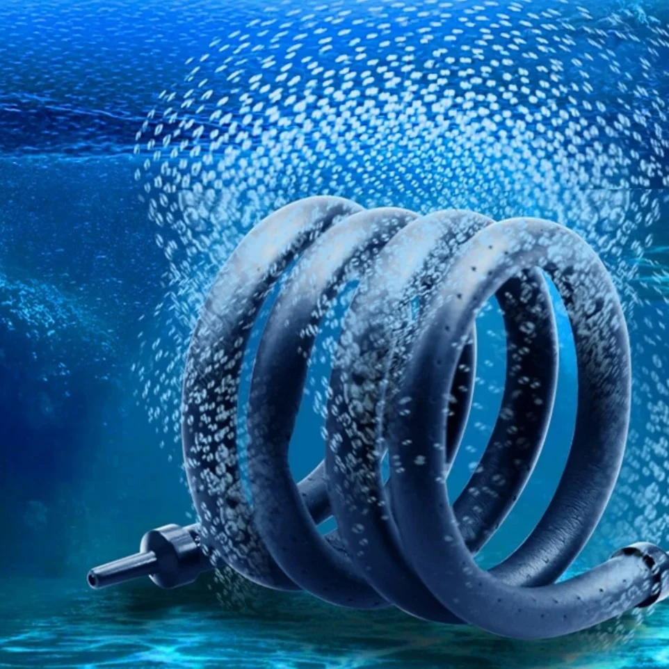Aquarium-Luftblasenleiste aus Gummi, biegbar, für Sauerstoffpumpe, Sauerstoffanreicherung, selbstsinkend, weiche Luftauslassleiste – Detail 4