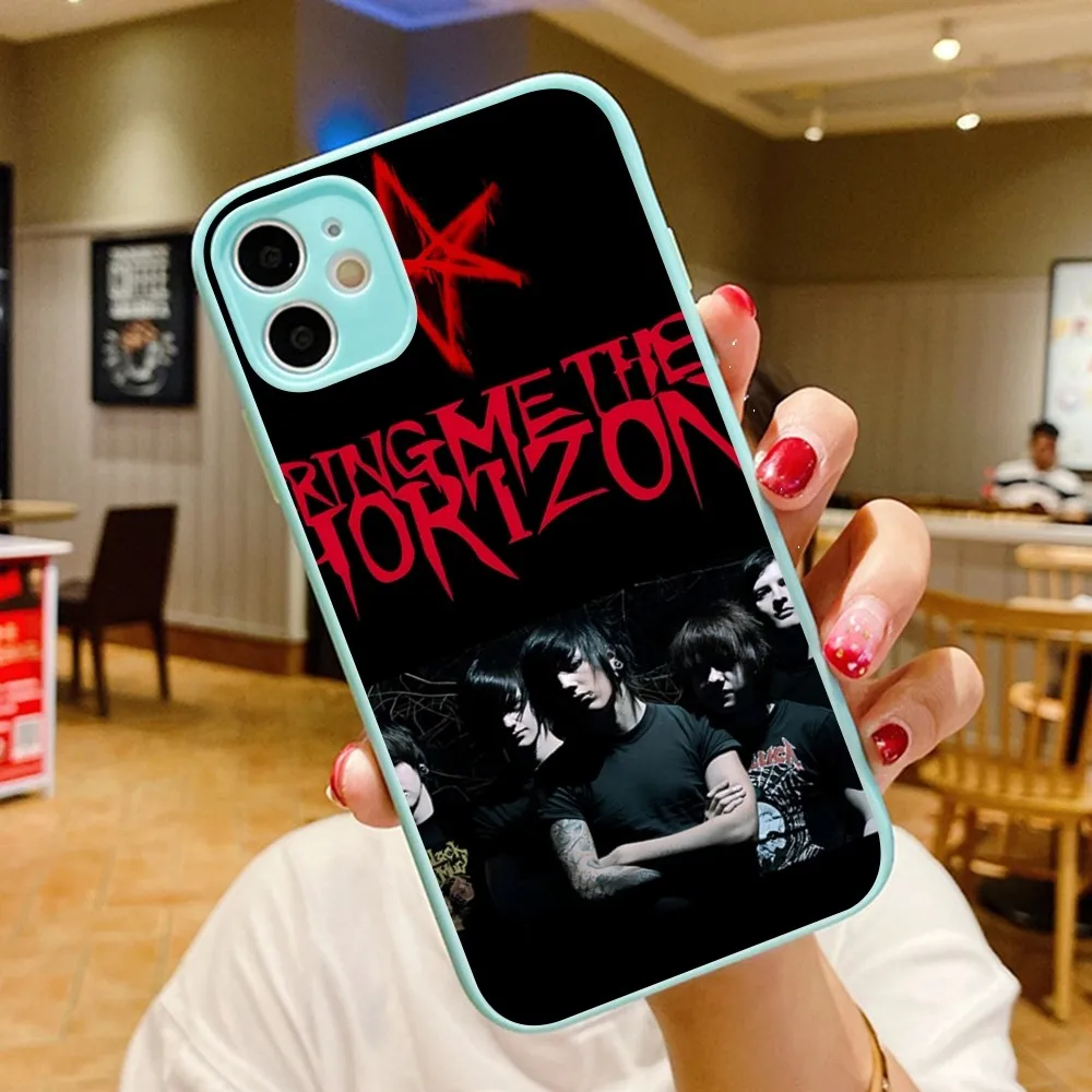 B-Bring M-Me The H-Horizon Phone Case For IPhone 14 11 12 13 Mini Pro Max 8 7 Plus X XR XS MAX Translucent Matte Cover