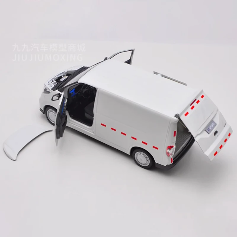 Diecast 1:18 Scale MAXUS EV30 Alloy Business Van Car Model Finished Product Simulation Toy Collection Gift Static Model Display