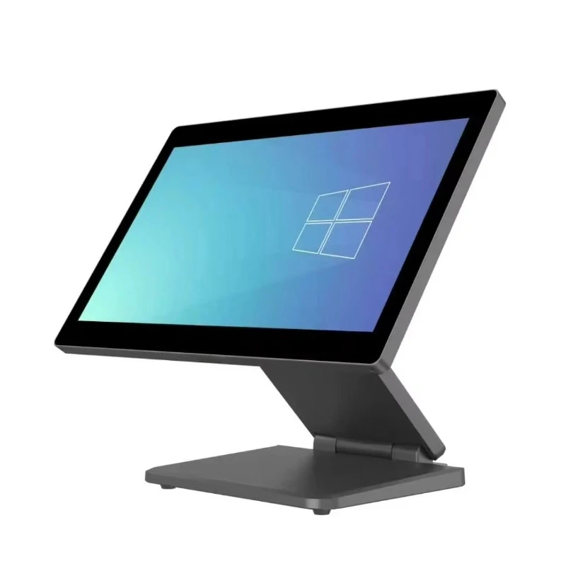 Foldable high-performance single-screen 15.6-inch cash register with fanless design