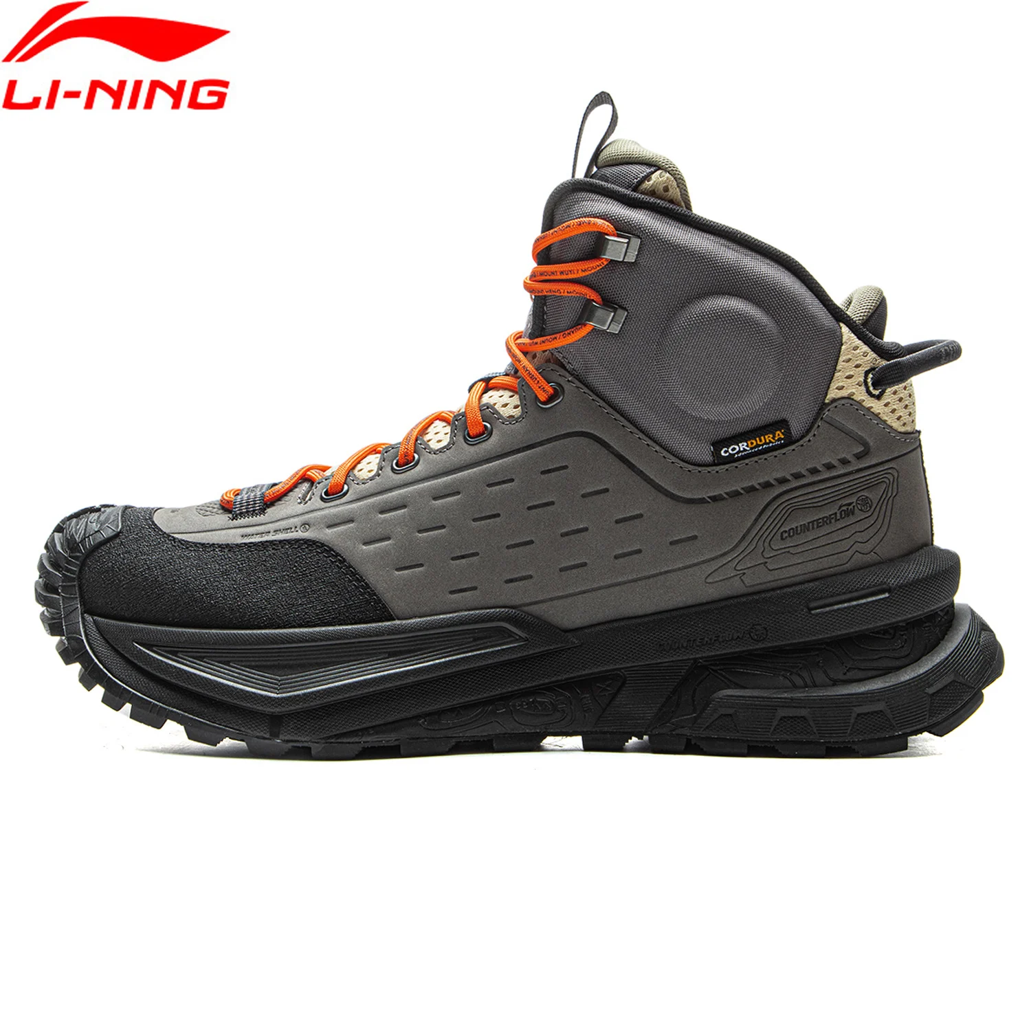 

Li-Ning Unisex AXC RUSH Outdoor Hiking Shoes WATER SHELL Stability LiNing All-terrain Adaptable High-Top Sneakers AHTU015