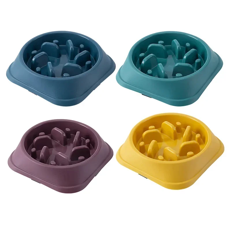 Pet Dog Slow Feeder Bowl Puppy Non Slip Puzzle Bowl Anti-Gulping Pet Slower Food Feeding Dishes Dog Bowl for Medium Small Dogs