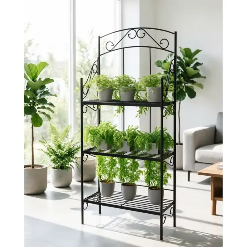 Custom Iron Steel Flower Display Stand Easy Assembly Decorative Plant Holder for Home Garden Wedding Event Decoration Rack