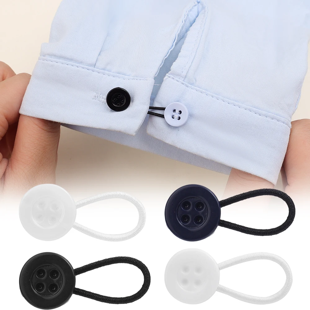 20Pcs Collar Extenders Metal Buttons Jeans Pants Waist Stretch Shirt Suit Tie Neck Expanders Flexible Lock Lengthen Buckle Gift