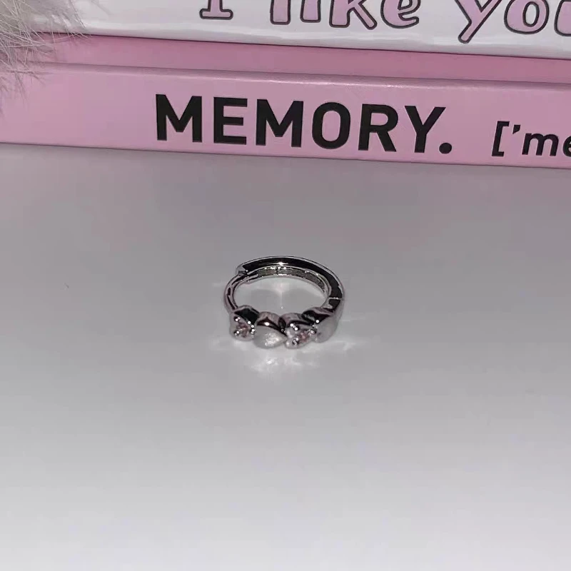 

Розовые серьги в форме сердца из стерлингового серебра 925 пробы, модный нишевый дизайн, уникальные высококачественные простые украшения для ушей для женщин