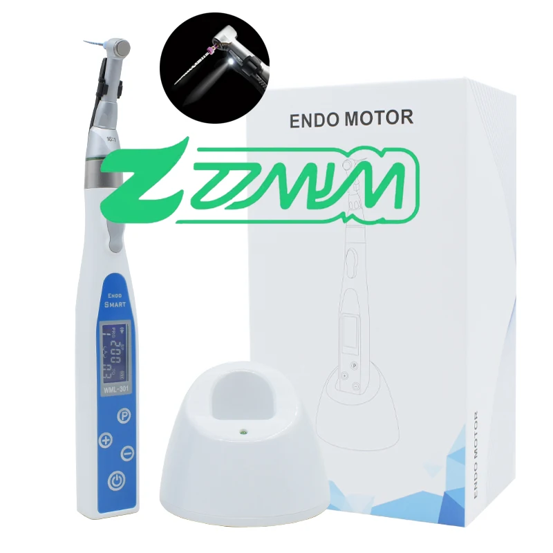

Wireless den tal LED Endo Motor With 16:1 Contra Angle 9 Working Program for den tal Clinic Endodontic Instrument