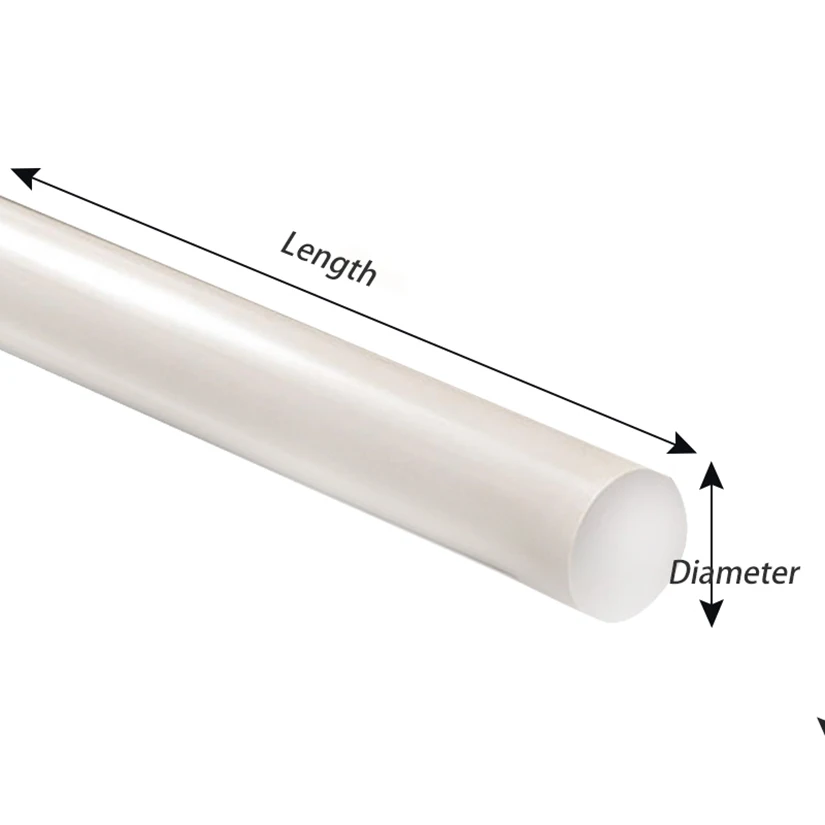الطول 100 مللي متر ، 200 مللي متر ، 300 مللي متر ، 400 مللي متر ، 500 مللي متر قضيب مستدير نظرة خاطفة ، بوليثير etherk etone قضيب مستدير باستخدام الحاسب الآلي قطر 10-50 مللي متر