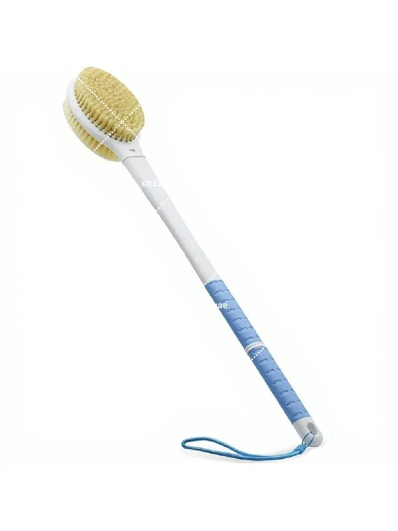 Long Handle Bath Brush for Shower, Removable Extendable Scrub Brush for Back, Stiff Bristle Body Brush for Bathing