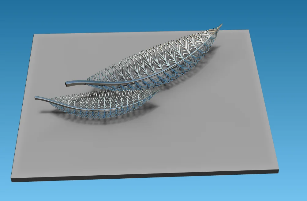 ที่กําหนดเองที่ทันสมัยรูปปั้นเหล็กกลางแจ้งศิลปะสมัยใหม่สวนตกแต่งCutoutสแตนเลสใบเมืองประติมากรรม