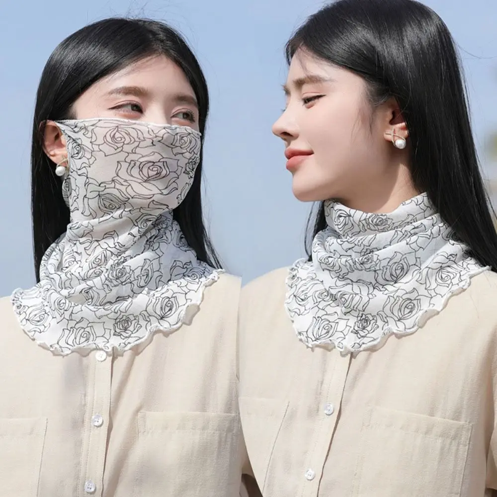 

Summer UV Protection Bike Mask Breathable Nylon Silk Full Face Mask Windproof Dustproof Balaclava Outdoor Sport