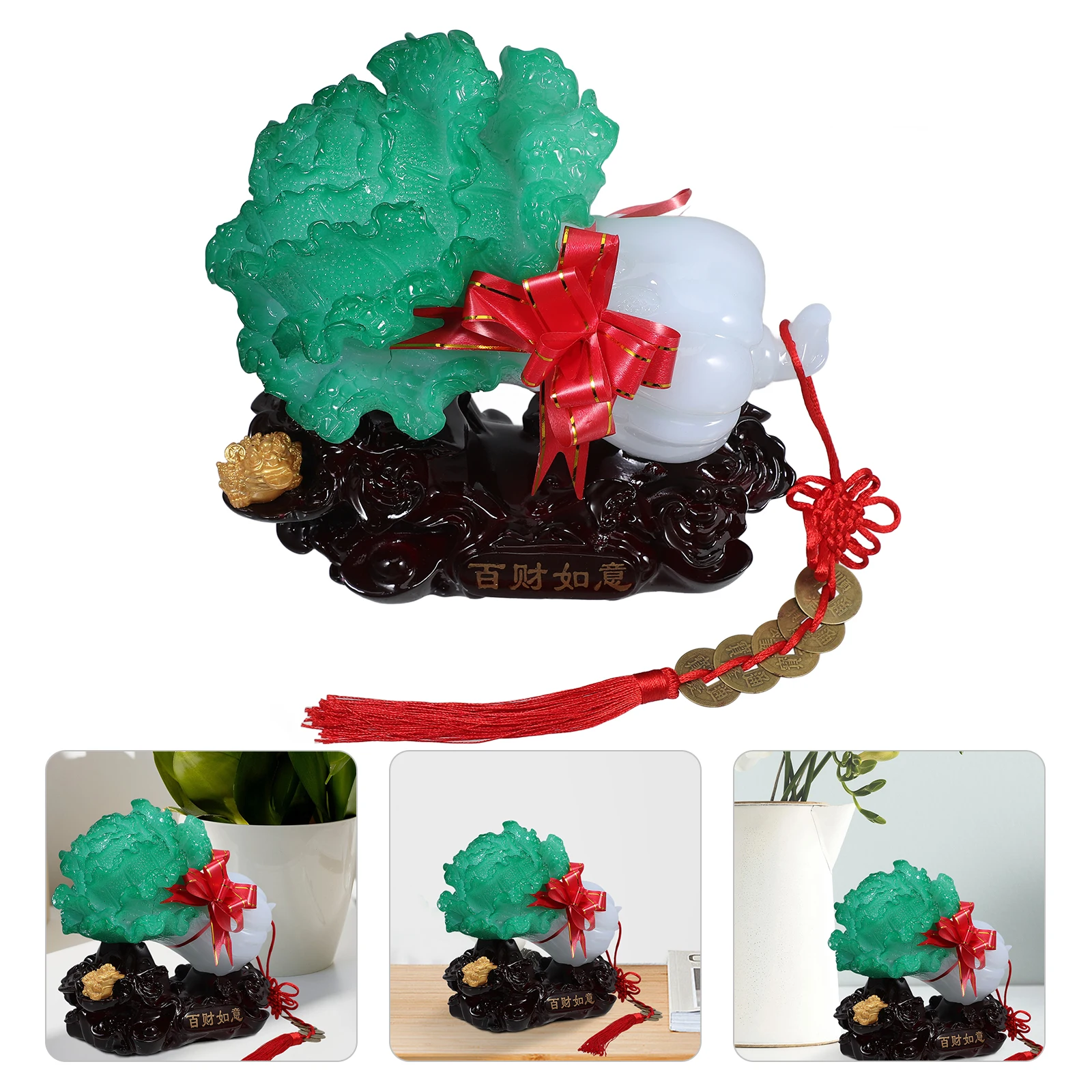 

Home Decor Cabbage Ornaments Chinese Style Vegetables Office Adornment Decoration