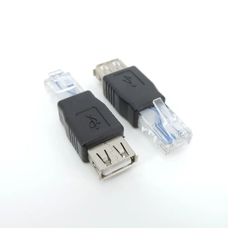 Adattatore USB RJ45 Ethernet maschio a USB A femmina Convertitore connettore di rete per computer portatili