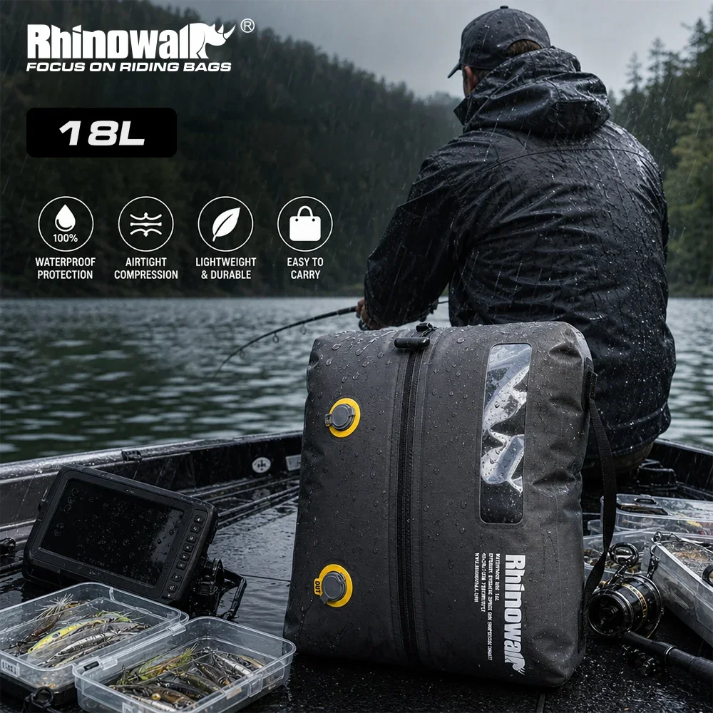 rhinowalk-防水圧縮ドライバッグ-18l-エアタイトバルブ付き-耐裂性-バイクパニアライナー-ラゲージ