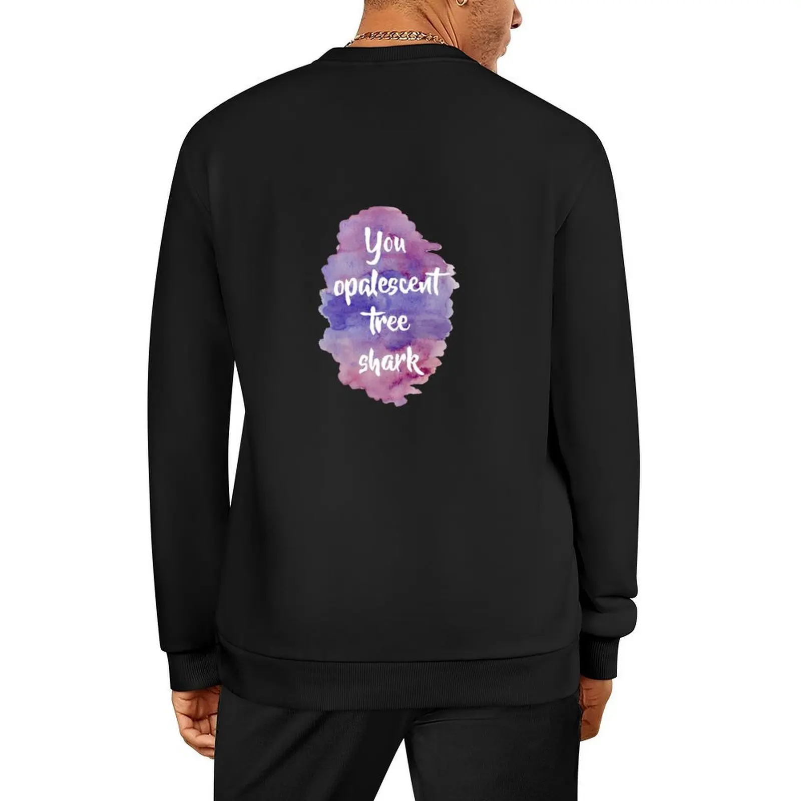 

Opalescent Tree Shark Watercolor Pullover male clothes fashion men tracksuit men sweatshirt men