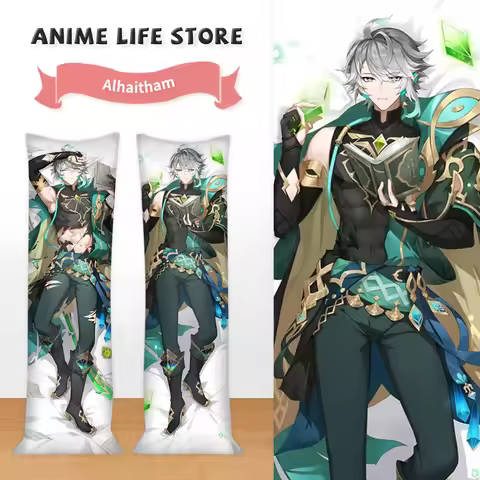 Game Genshin Impact Alhaitham Men Dakimakura Cover Pillowcase Hugging Body Cosplay Props Otaku Anime Bedding Cushion Covers