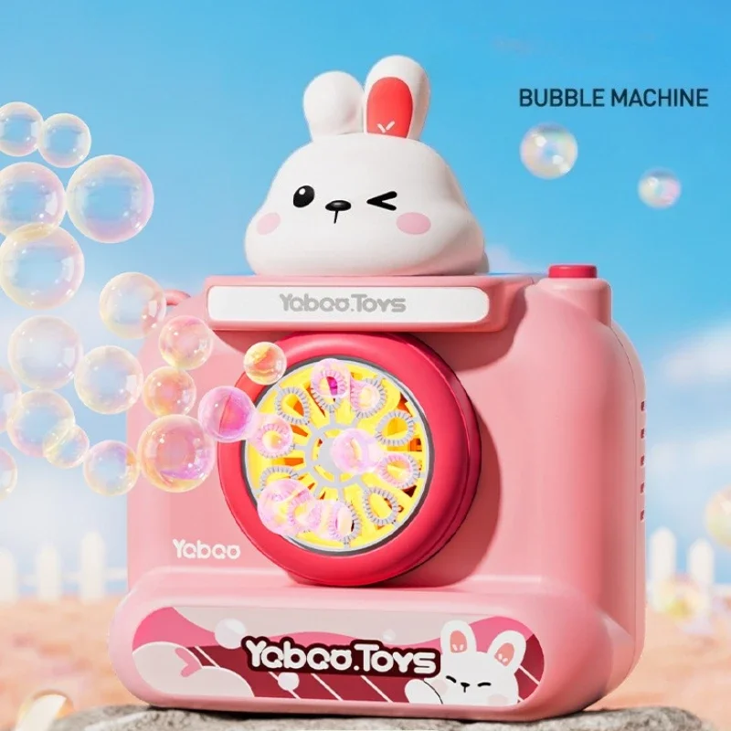 

Автоматическая портативная машина для мыльных пузырей в виде камеры для детей, электрическая игрушка для сенсорных игр на улице, подарок (без батареек)