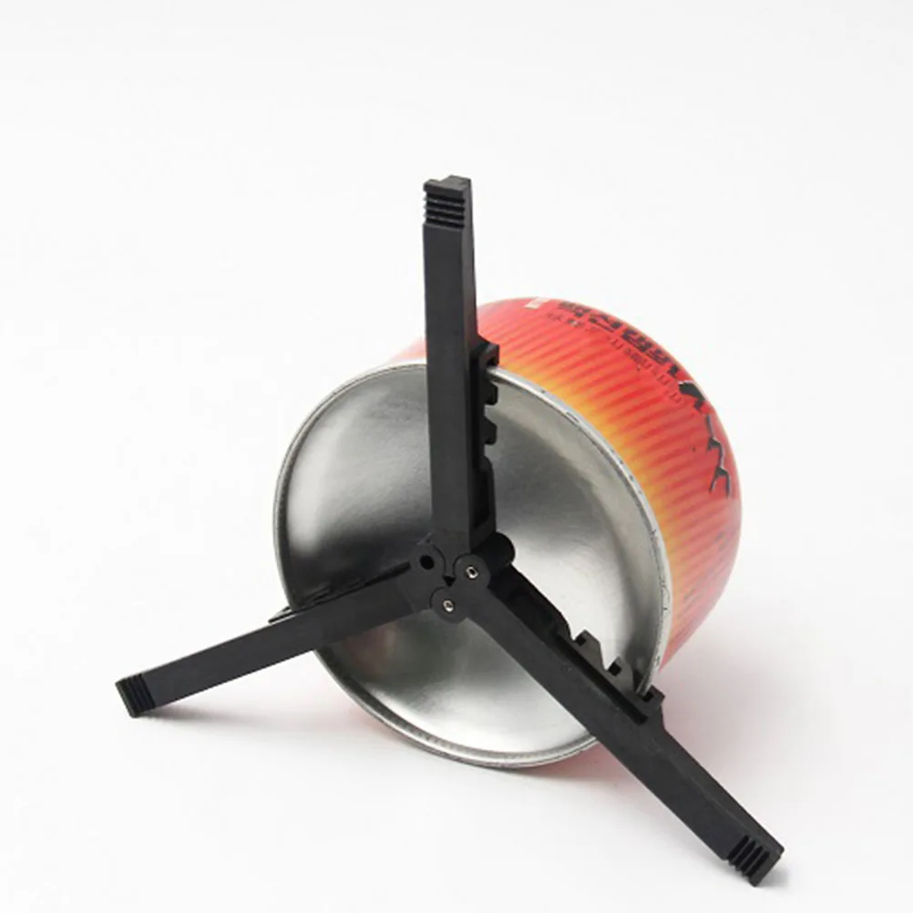 

2Pcs Compact Folding Nylon Plastic Outdoor Stove Stand Bracket For Gas Canisters Camping Stabilizer Black