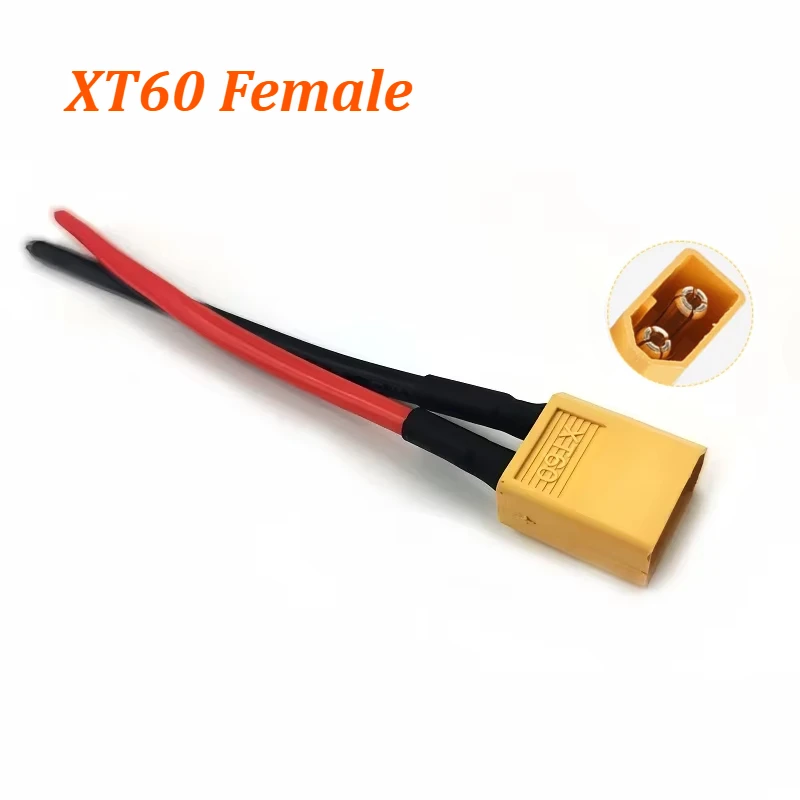 XT60 Parallelle Batterij Connector 3-Way 14AWG Siliconen Draad Mannelijke/Vrouwelijke Dual Extension Y Splitter 100mm voor acculader Motor