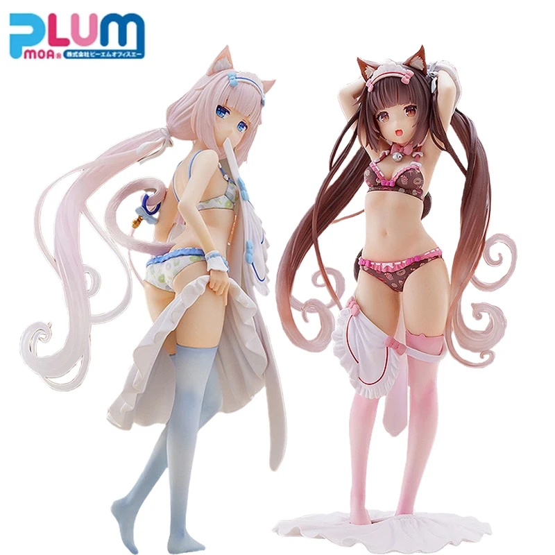 

In Stock Genuine Original PLUM Vanilla & Chocolate ~Lovely Sweets Time~ Nekopara Action Anime Figure Collectible Dolls Ornament