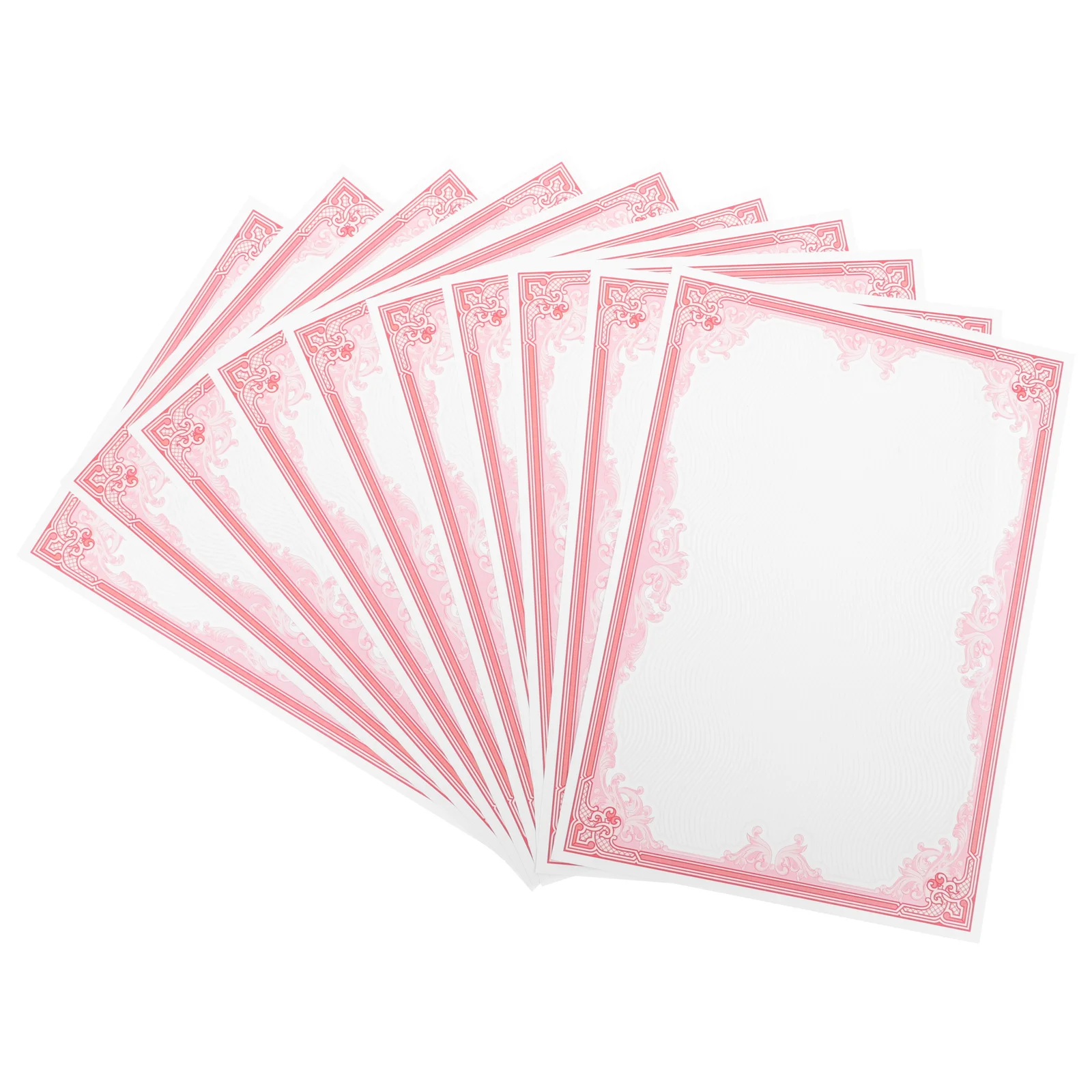 

10 Sheets Certificate Inner Paper Diploma Award Printable Blank Paper for Graduation Employee Recognition Academic