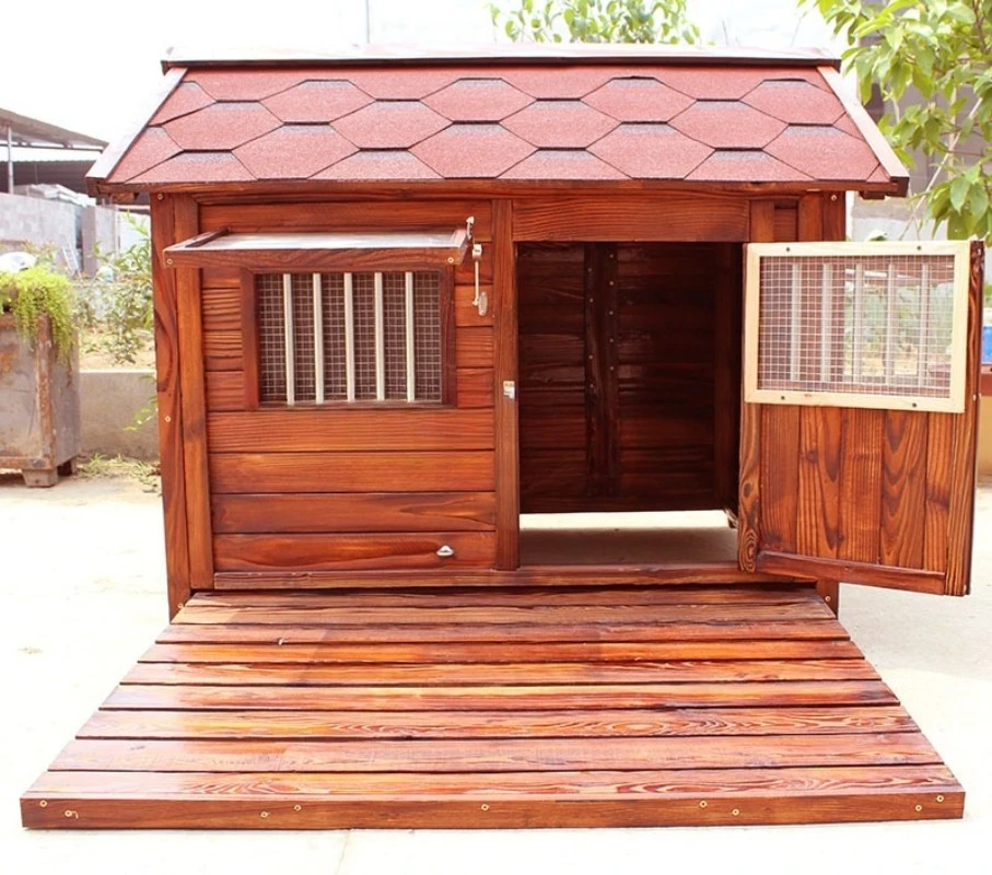 Dog House Outdoor Large Hair Kennel Rainproof  Cage Outdoor Shepherd Wooden Waterproof House Dog