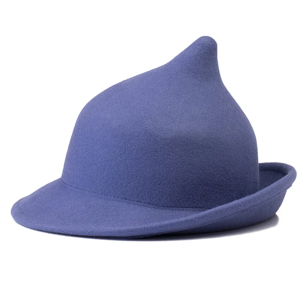 Casquette d'Halloween en Satin Violet pour Femme et Fille, Chapeau de Sorcière Cosplay, Accessoire de Costume de ix