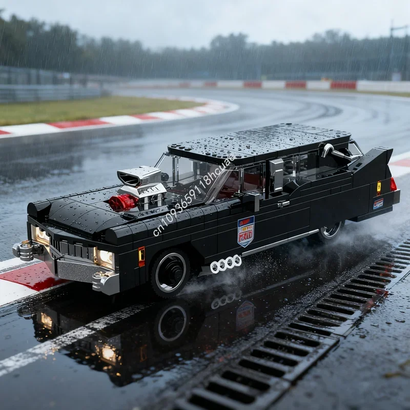 

293 шт. MOC Cadillac Hearse City Champions, модель суперкара, строительные рождественские подарки, блоки, креативная идея, игрушка, образование для детей